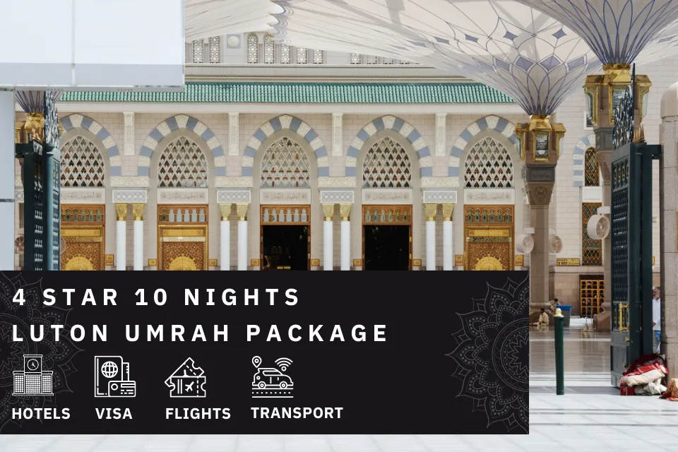 10 Nights 4 Star Luton Umrah Package