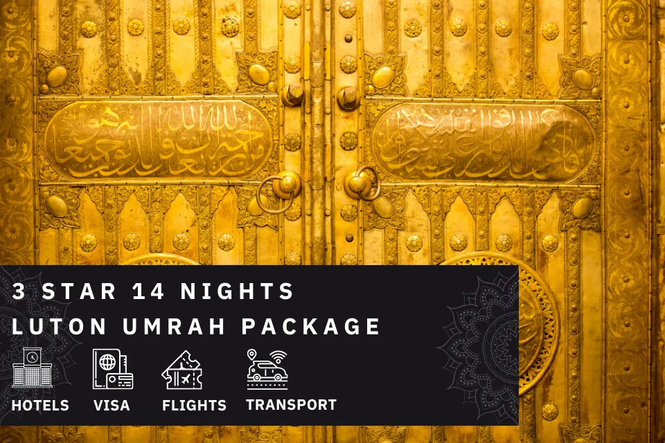 14 Nights 3 Star Luton Umrah Package