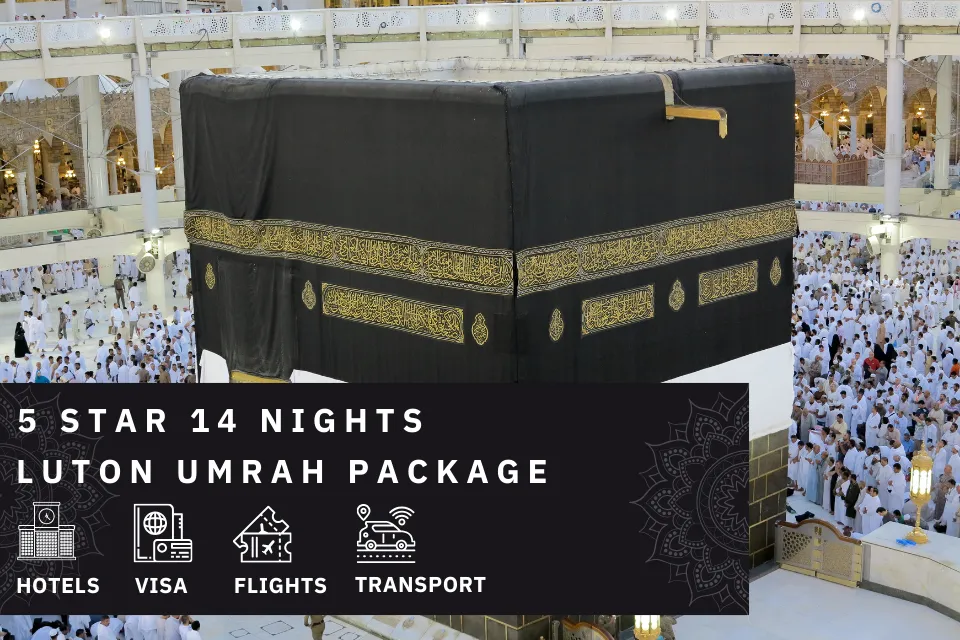 14 Nights 5 Star Luton Umrah Package